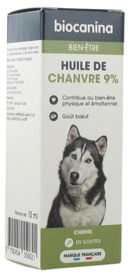 Image Huile de chanvre 9%, 10ml, chiens