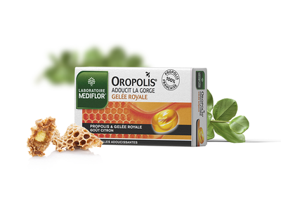 Image OROPOLIS Gelée royale 16 pastilles Goût CITRON