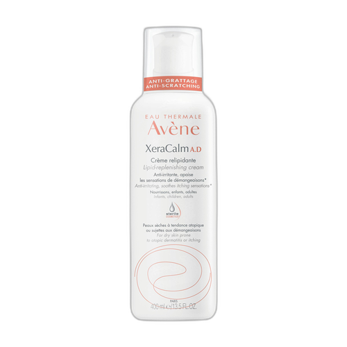 Image Avene Eau Thermale Avène - XeraCalm A.D - Crème relipidante - peaux très sèches sujettes à l'eczéma atopique et aux démangeaisons 400 ml